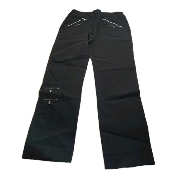 Jamie Sadock Womens Golf Pants Size 14 Black Stretch Tennis Golf Zip Pockets - Picture 4 of 16